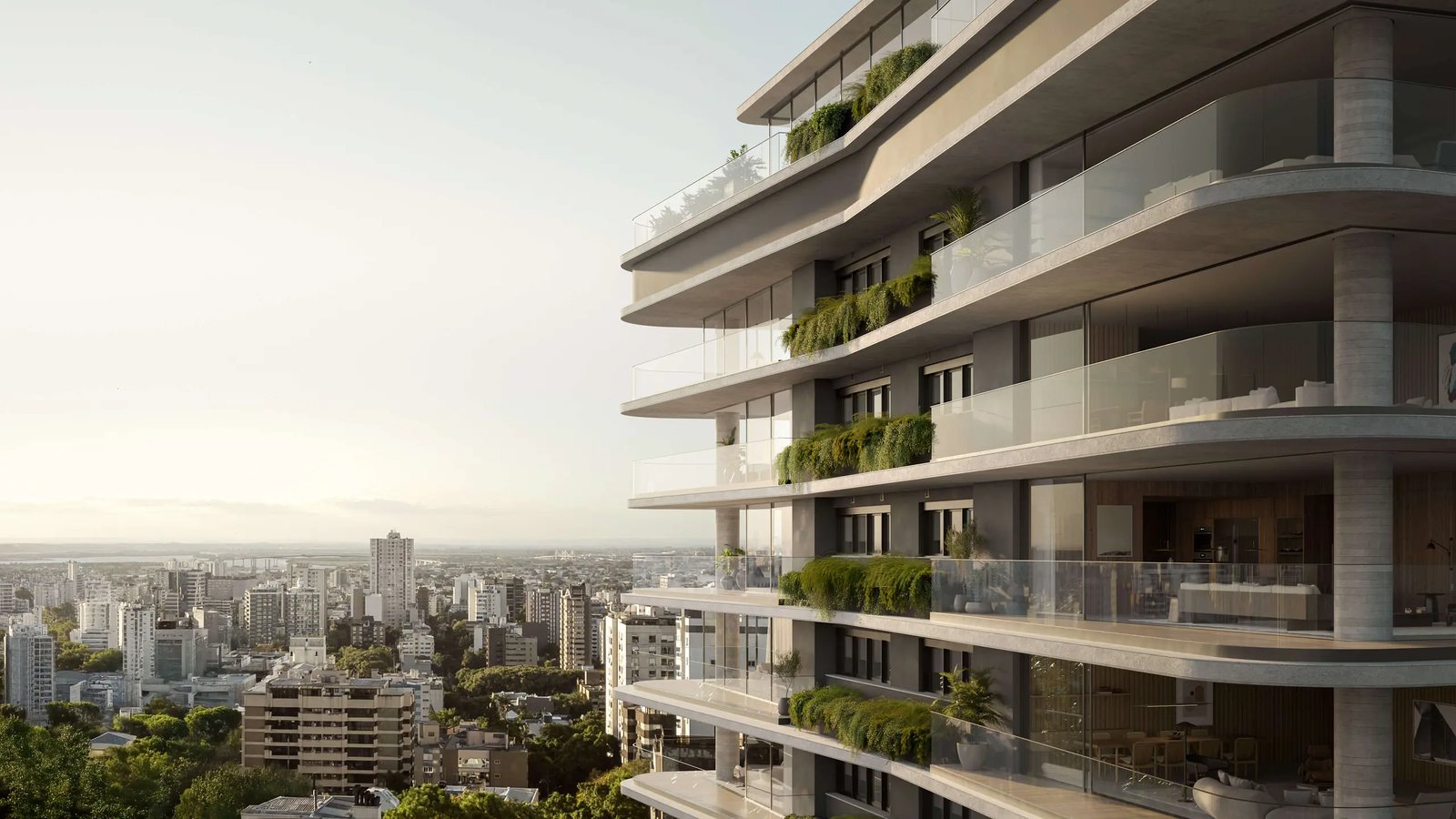 Fachada do Brava, apartamento de 3 suítes no bairro Rio Branco, em Porto Alegre