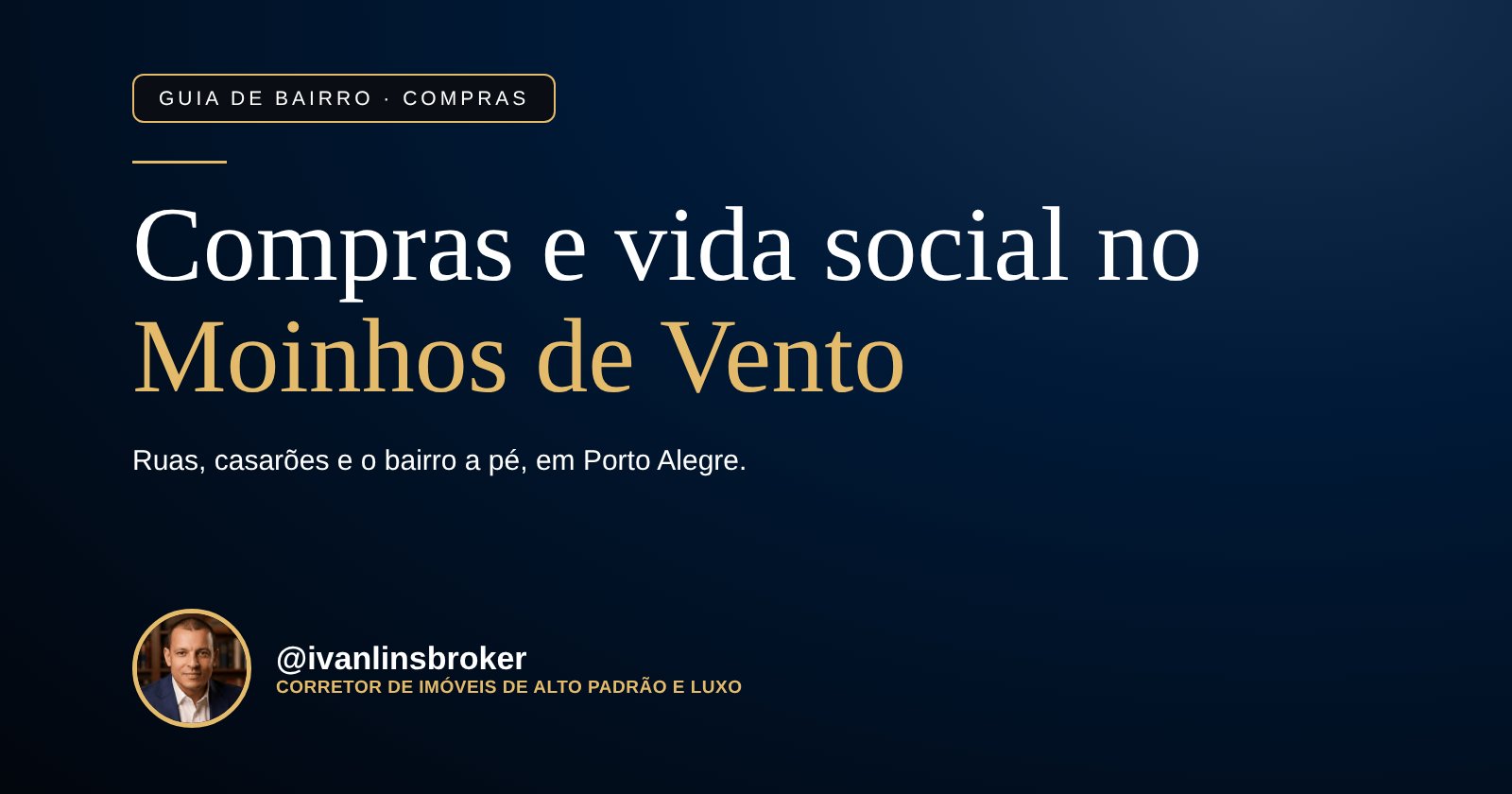 Compras e vida social no bairro Moinhos de Vento, em Porto Alegre