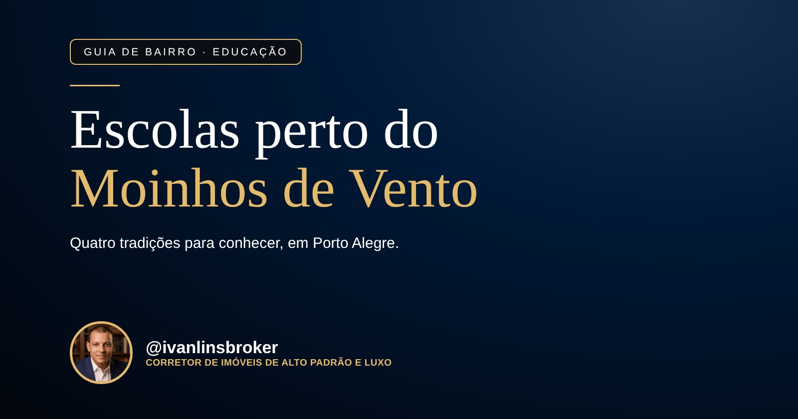 Escolas perto do bairro Moinhos de Vento, em Porto Alegre